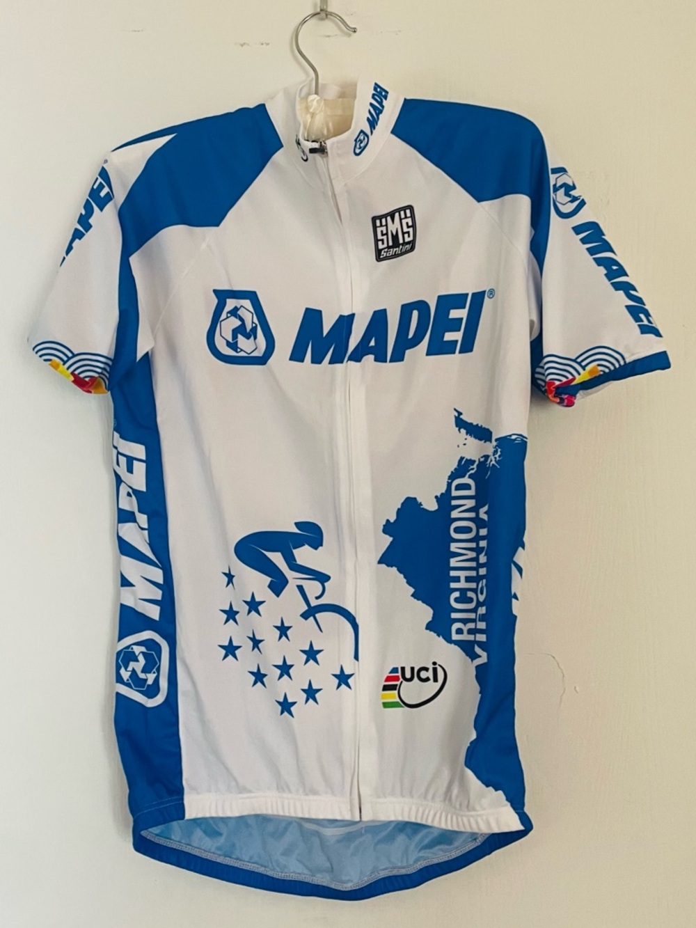 Mapei Cycling Jersey. Santini UCI Richmond 2015 Cycling Jersey Men’s  L